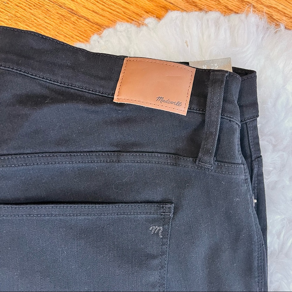 Madewell Petite 9" Mid-Rise Skinny Jeans in Lunar Wash TENCEL™ Denim Black J6550 - Picture 7 of 12